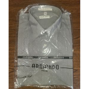 Armando Italia Grey Button Down Shirt